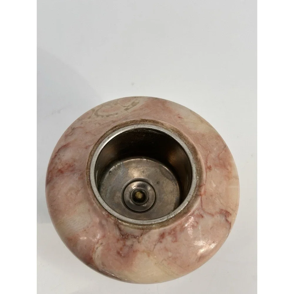 Vintage MCM RONSON Marble & Chrome Table Lighter  